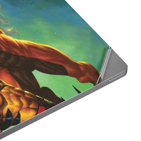 Marvel X-Men Wolverine Vs Sabretooth Universal Laptop 16in (13 x 9.4in) Skin